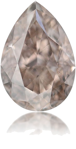 0.21 carat Fancy Brown-VVS2 Natūralus Pear Deimantas (1)