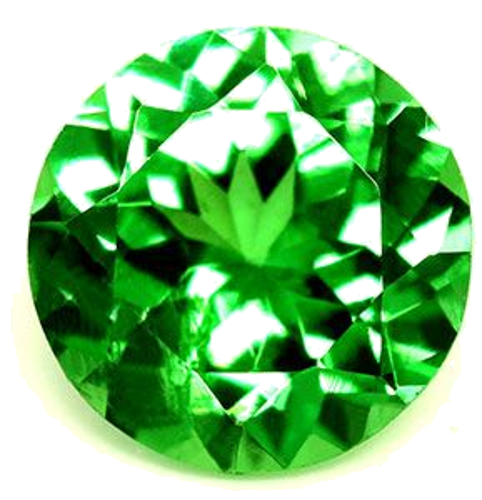 0.51 carat GREEN Round Garnet (1)