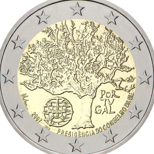 2007 Portugal Presidency the EU Council 2 euro coin (2)