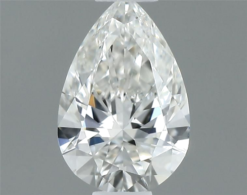 0.3 carat G-VVS2 Natūralus Pear Deimantas (1)