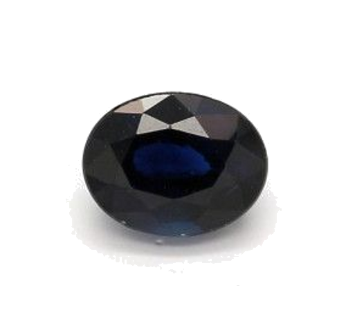 0.42 carat BLUE BRILLIANTSTEP cut Oval Safyras (1)