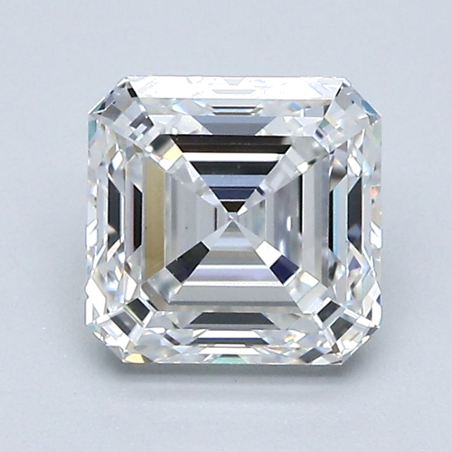 1.71 carat F-VS1 Natūralus Asscher Deimantas (1)