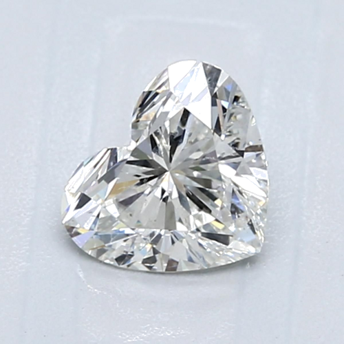 1.02 carat H-SI2 Natūralus Heart Deimantas (1)