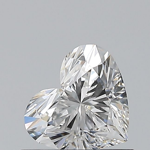 0.55 carat F-IF Natūralus Heart Deimantas (1)