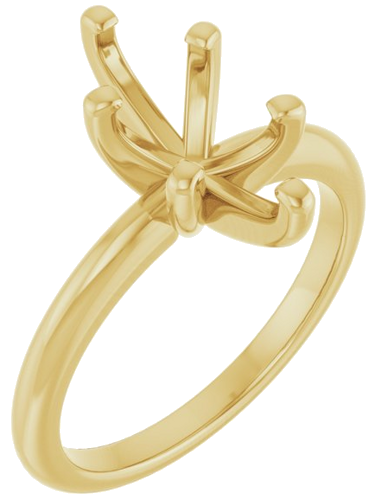 Sužadėtuvių Žiedas „Solitaire“ 585 Geltonojo Aukso Marquise 12mm x 6mm (1)