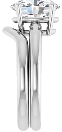 Sužadėtuvių Žiedas „Solitaire“ 585 Baltojo Aukso Oval 10mm x 8mm (9)