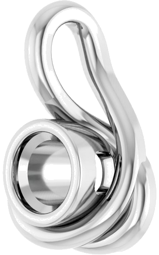 14K White 4.4 mm Round Pendant Mounting (2)