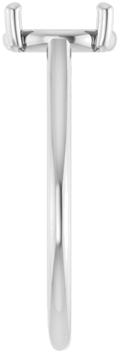 Sužadėtuvių Žiedas 14k white gold Round 8.8mm (4)