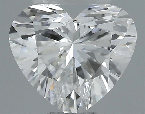 0.52 carat I-VVS2 Natūralus Heart Deimantas (1)