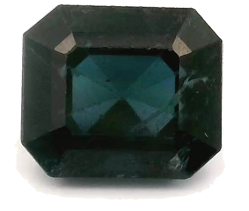 1.06 carat BLUE STEP cut Octagonal Safyras (1)