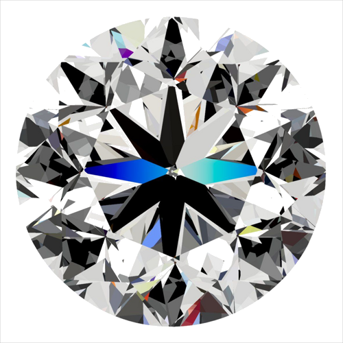 0.3 carat G-VS2 Fair cut Natūralus Round Deimantas (1)