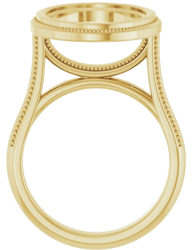 Sužadėtuvių Žiedas „Bezel-Set Solitaire“ 14k yellow gold Oval 16mm x 12mm (2)