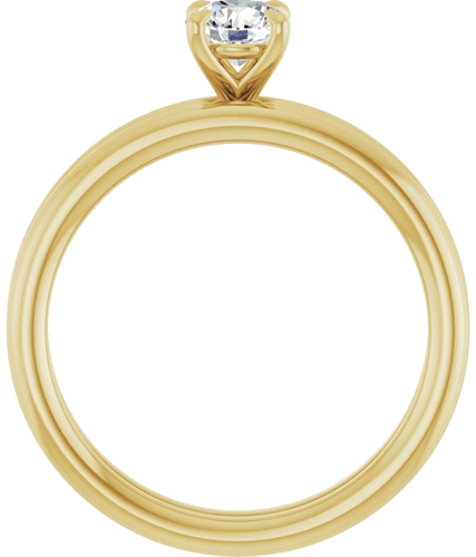 Sužadėtuvių Žiedas „Claw-Prong Solitaire“ 14k yellow gold Round 4.8mm (7)