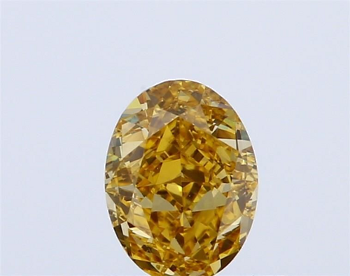 0.38 carat Fancy Intense Yellow-SI1 Natūralus Oval Deimantas (1)
