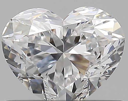 0.5 carat D-VVS2 Natūralus Heart Deimantas (1)
