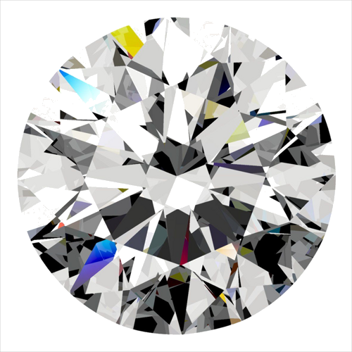 0.5 carat G-SI2 Excellent cut Natūralus Round Deimantas (1)