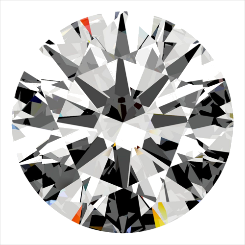 0.56 carat F-SI1 Excellent cut Natūralus Round Deimantas (1)