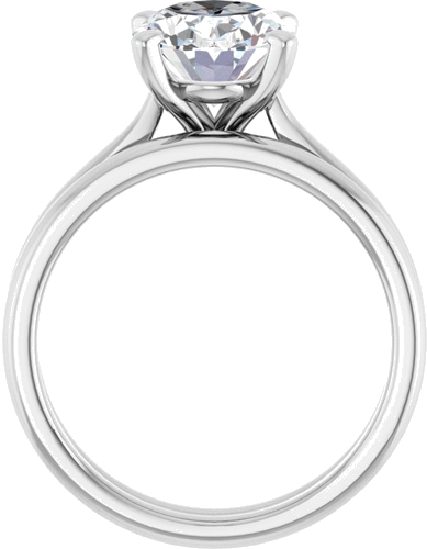 Sužadėtuvių Žiedas „Solitaire“ 950 Platinos Oval 10mm x 8mm (7)