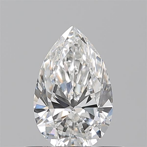 0.5 carat F-VS2 Natūralus Pear Deimantas (1)