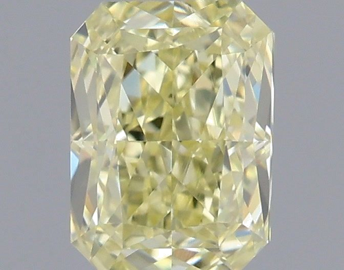 0.54 carat Fancy Light Yellow-VVS2 Natūralus Radiant Deimantas (1)