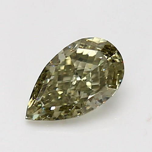 1.0 carat Fancy Yellow-VS2 Natūralus Pear Deimantas (1)