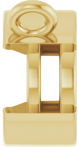Pakabukas „Half-Bezel Solitaire“ 14k yellow gold Oval 8mm x 6mm (3)