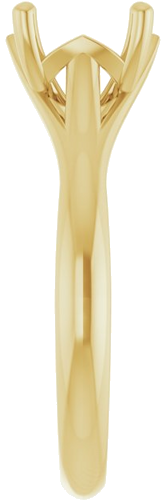 Sužadėtuvių Žiedas „Solitaire“ 585 Geltonojo Aukso Round 8mm (4)