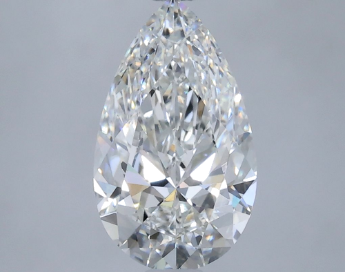 1.14 carat F-VVS2 Natūralus Pear Deimantas (1)