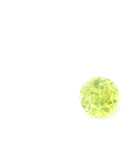 0.68 carat YELLOW Round Sphene (1)
