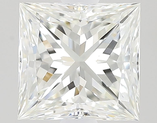 0.61 carat J-VVS2 Natūralus Princess Deimantas (1)