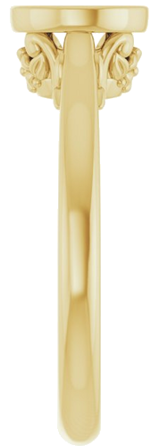 14K Yellow 6 mm Round Solitaire Engagement Ring Mounting (4)