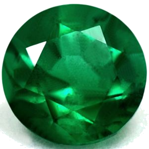 0.42 carat GREEN Round Smaragdas (1)