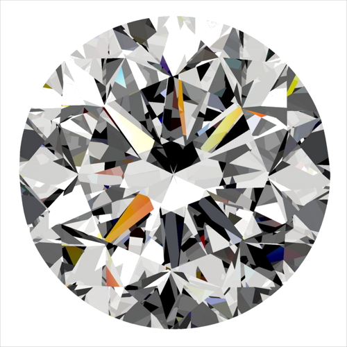 0.5 carat G-VS1 GD cut Natūralus Round Deimantas (1)