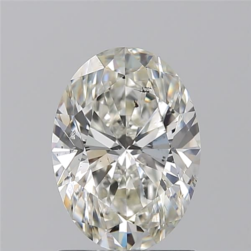 1.5 carat I-SI2 Natūralus Oval Deimantas (1)
