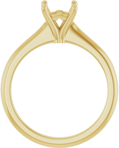 Sužadėtuvių Žiedas 14k yellow gold Square 5mm (2)
