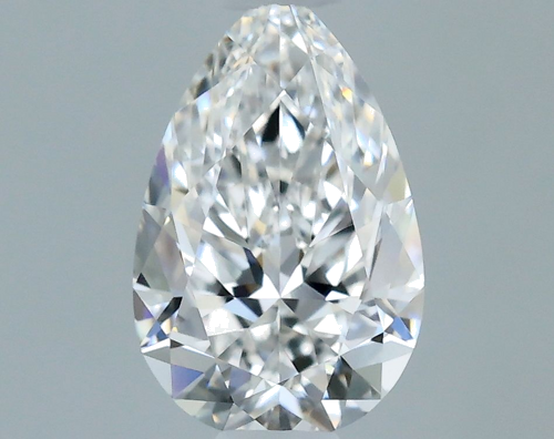 0.56 carat E-VVS2 Natūralus Pear Deimantas (1)