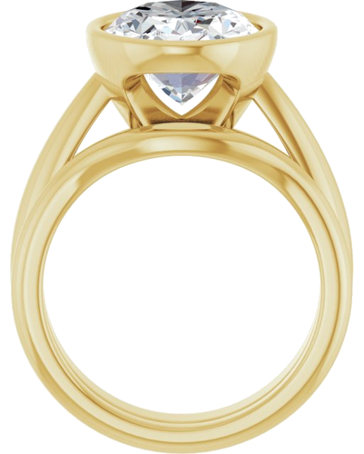 Sužadėtuvių Žiedas „Bezel-Set Solitaire“ 14k yellow gold Oval 14mm x 10mm (7)