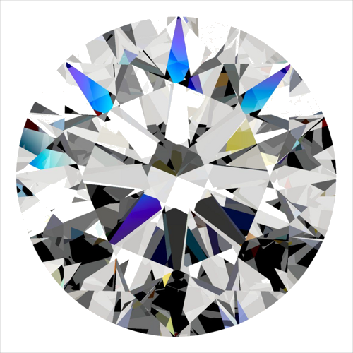 0.3 carat D-VVS1 Excellent cut Natūralus Round Deimantas (1)