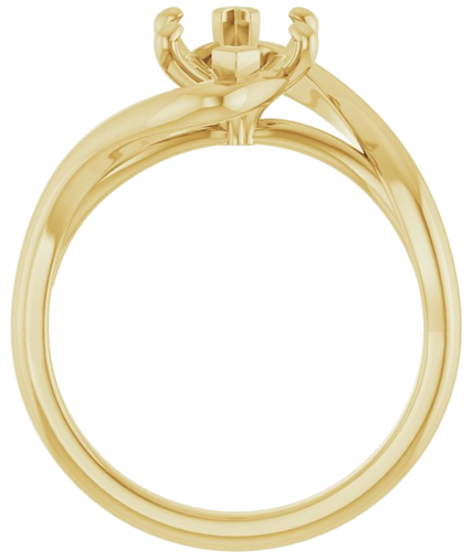 Sužadėtuvių Žiedas „Bypass“ 14k yellow gold Marquise 13mm x 6.5mm (2)