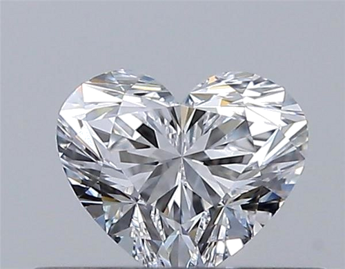 0.32 carat D-VVS2 Natūralus Heart Deimantas (1)
