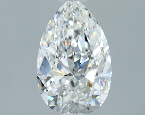 0.58 carat F-IF Natūralus Pear Deimantas (1)