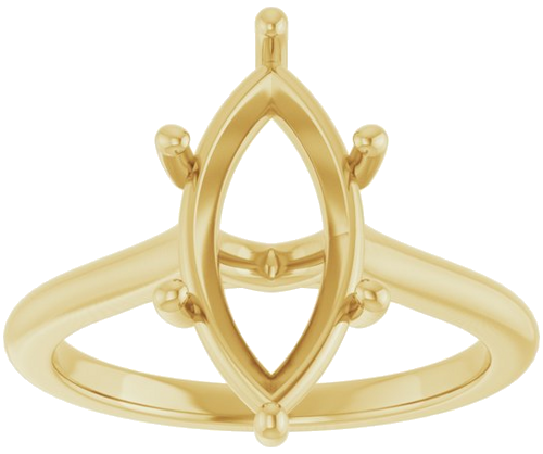 Sužadėtuvių Žiedas 14k yellow gold Marquise 14mm x 7mm (3)