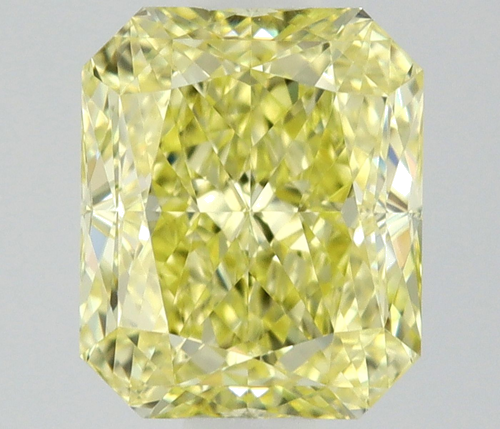 0.7 carat Fancy Yellow-VVS2 Natūralus Radiant Deimantas (1)