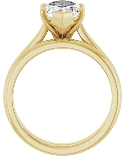 Sužadėtuvių Žiedas 14k yellow gold Marquise 14mm x 7mm (7)