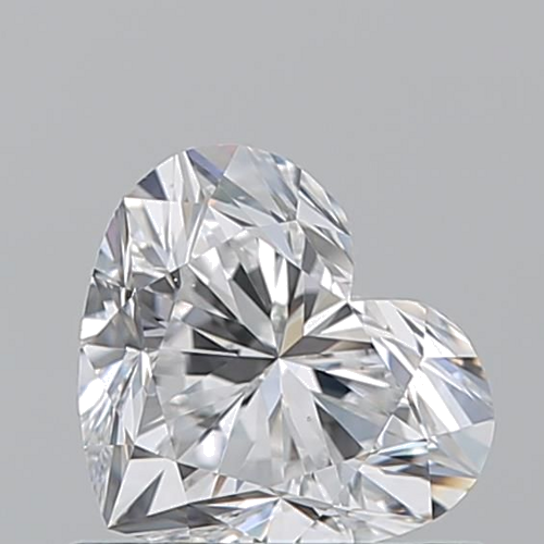 0.7 carat D-VS2 Natūralus Heart Deimantas (1)