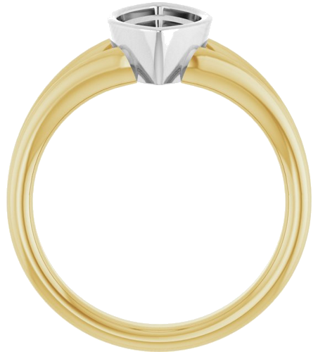 Sužadėtuvių Žiedas „Bezel-Set Solitaire“ 14k yellow/white gold Marquise 12mm x 6mm (2)