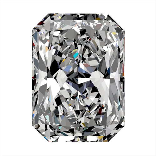 0.34 carat G-VS2 Natūralus Radiant Deimantas (1)