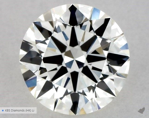 0.5 carat J-VVS1 Excellent cut Natūralus Round Deimantas (1)