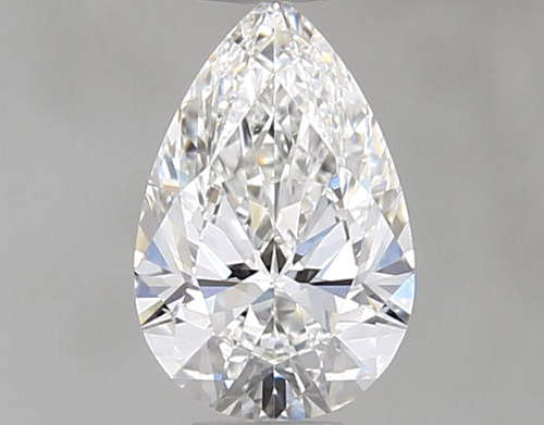 0.52 carat F-VVS1 Natūralus Pear Deimantas (1)