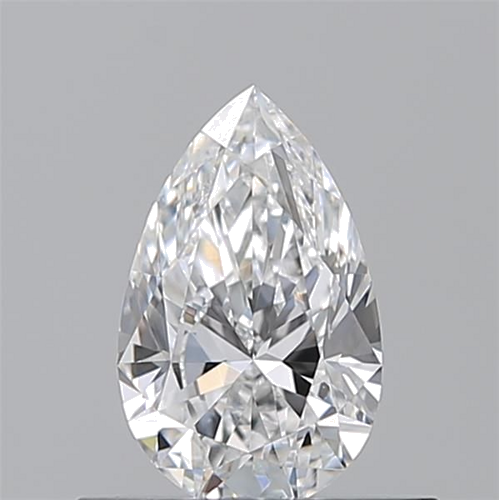 0.5 carat D-VS2 Natūralus Pear Deimantas (1)